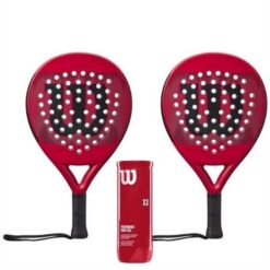 Wilson Pakketilbud (Wilson Pro Staff Team Padel Rød + Wilson Padel X3) - OLD