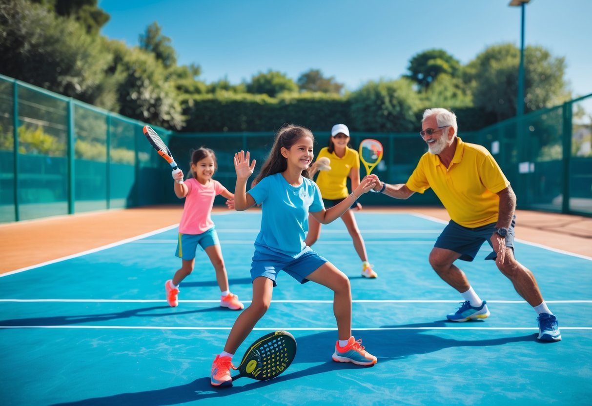 Padel som en sjov og aktiv livsstil for hele familien